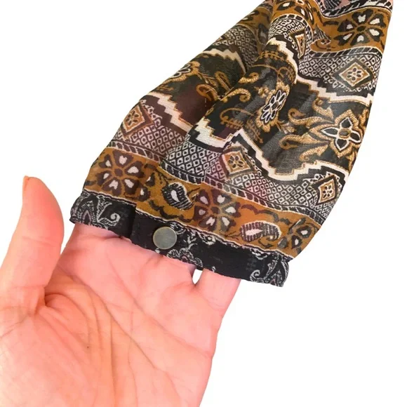 Madewell Lace Up Burnished Floral 3/4 Sleeve Sheer Mini Dress Women’s Size 2 - Picture 3 of 12